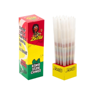 Pre-Rolled Cones Zetla Rasta De Luxe Size (64 Pcs)