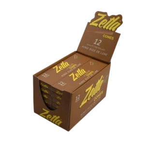 Pre-Rolled Cones Zetla King Size De Luxe Brown 12/14