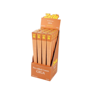 Pre Rolled Cones Zetla Giga Brown Per 16 pcs