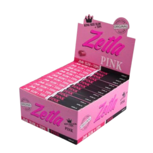Zetla Rolling Papers Pink + Filters Slim (26 Packs)