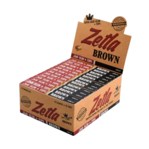 Zetla Rolling Papers Brown + Filters Slim (26 Packs)