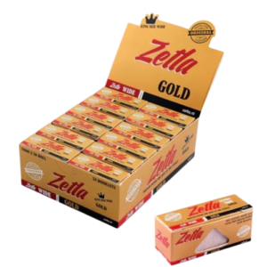 Zetla Rolling Papers Gold Rolls K/S Wide (24 Packs)