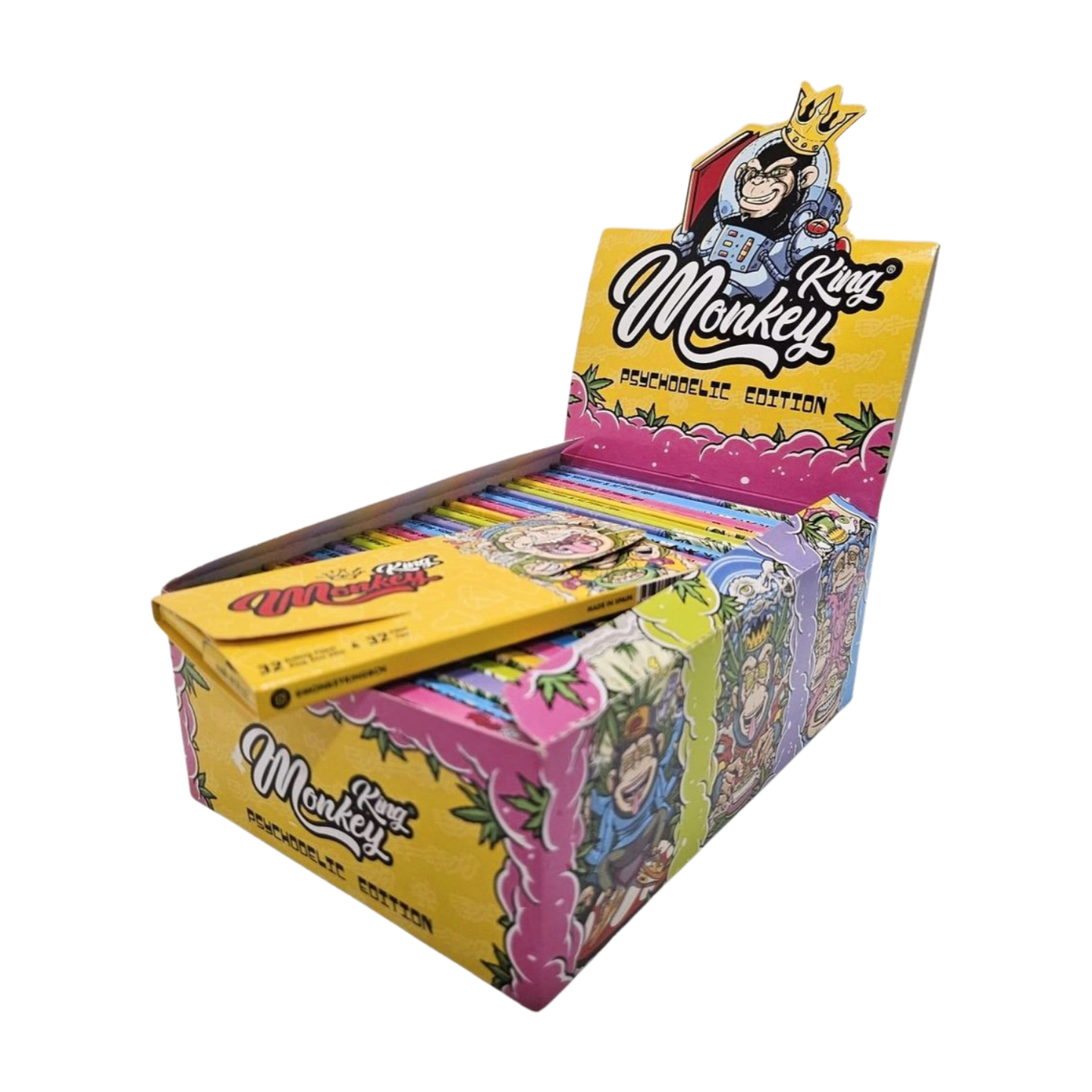 Mortalhas Monkey King Kingsize c/filtros Psycholedic Edition